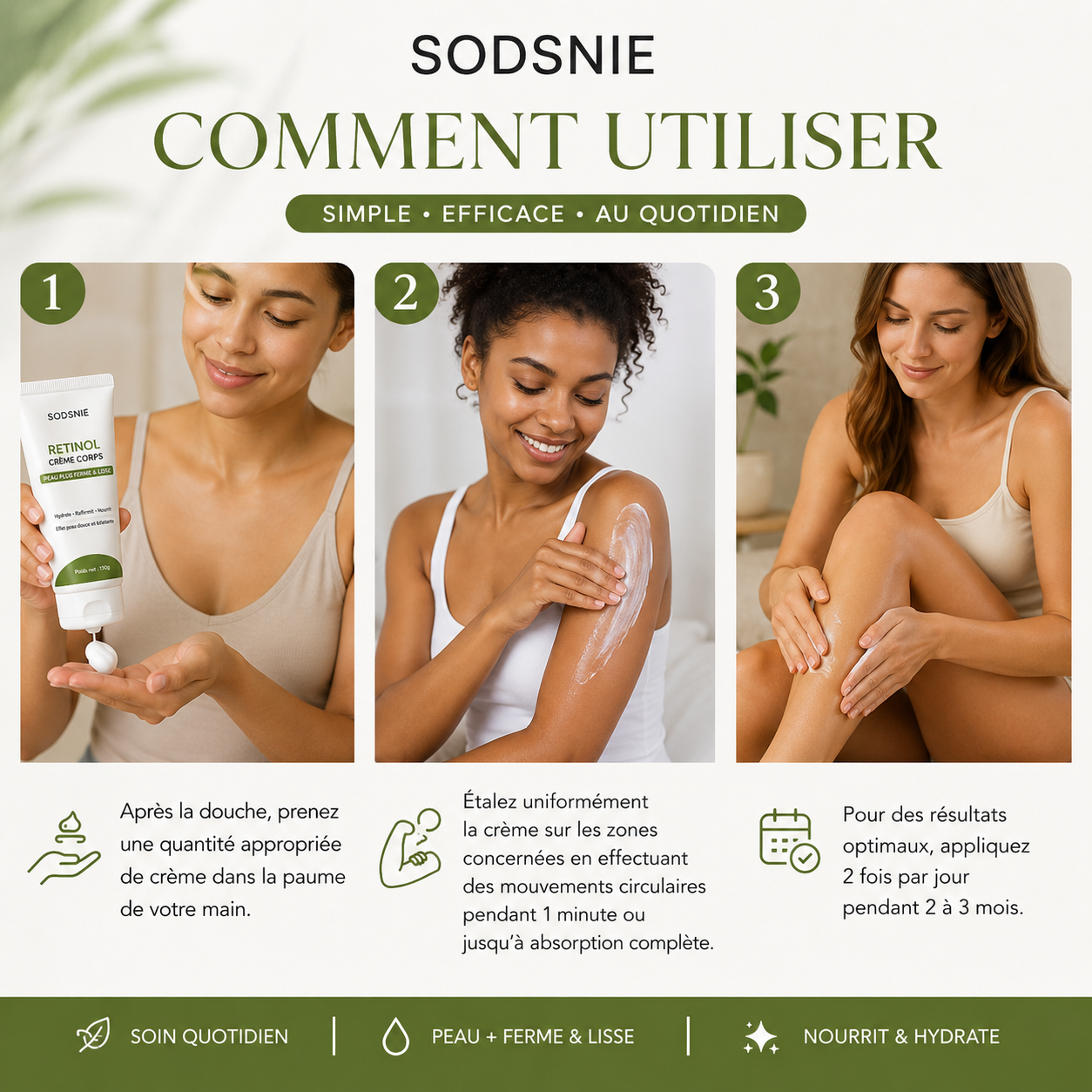 Crème Corps Rétinol Anti-Cellulite – Raffermissante & Anti-Âge
