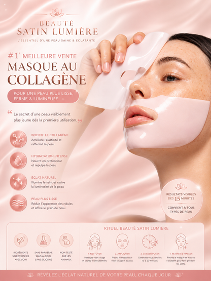 Masque au Collagène – Jeunesse & Hydratation Intense