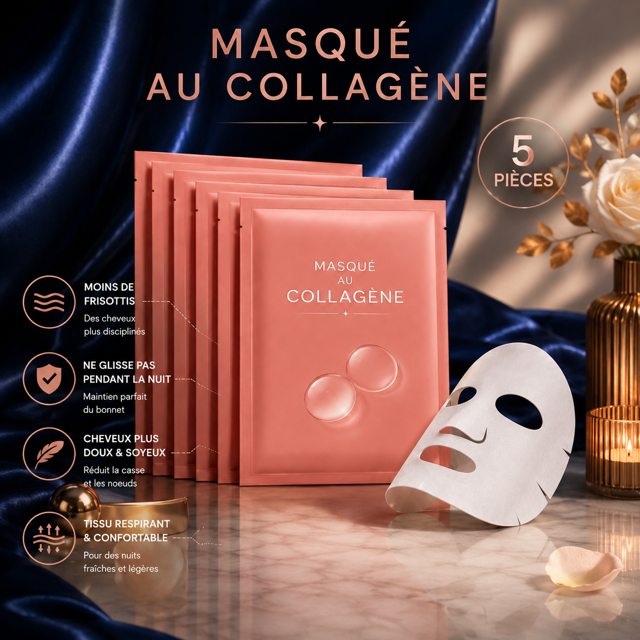 Masque au Collagène – Jeunesse & Hydratation Intense