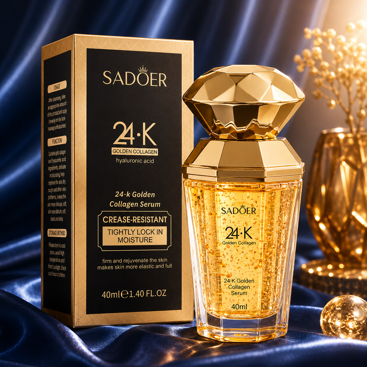 Sérum Collagène Doré 24K – Anti-Âge & Éclat
