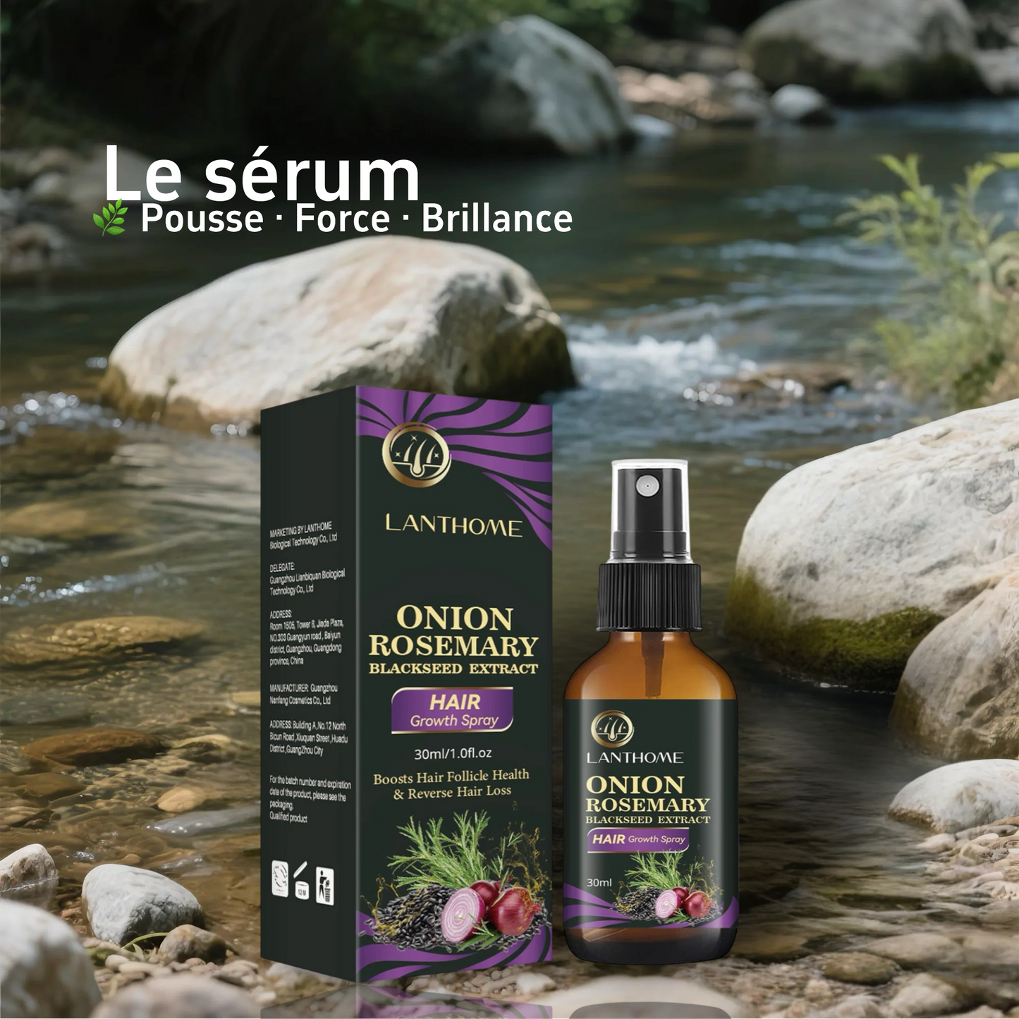 Shampooing à l'Oignon & Romarin – Anti-Chute & Croissance