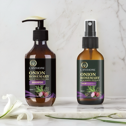 Shampooing à l'Oignon & Romarin – Anti-Chute & Croissance