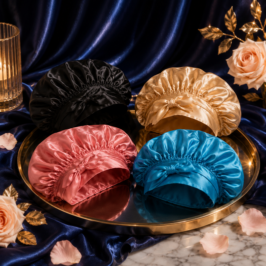 BONNET EN SATIN