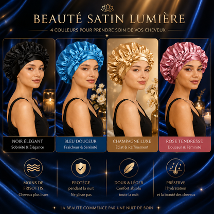 BONNET EN SATIN