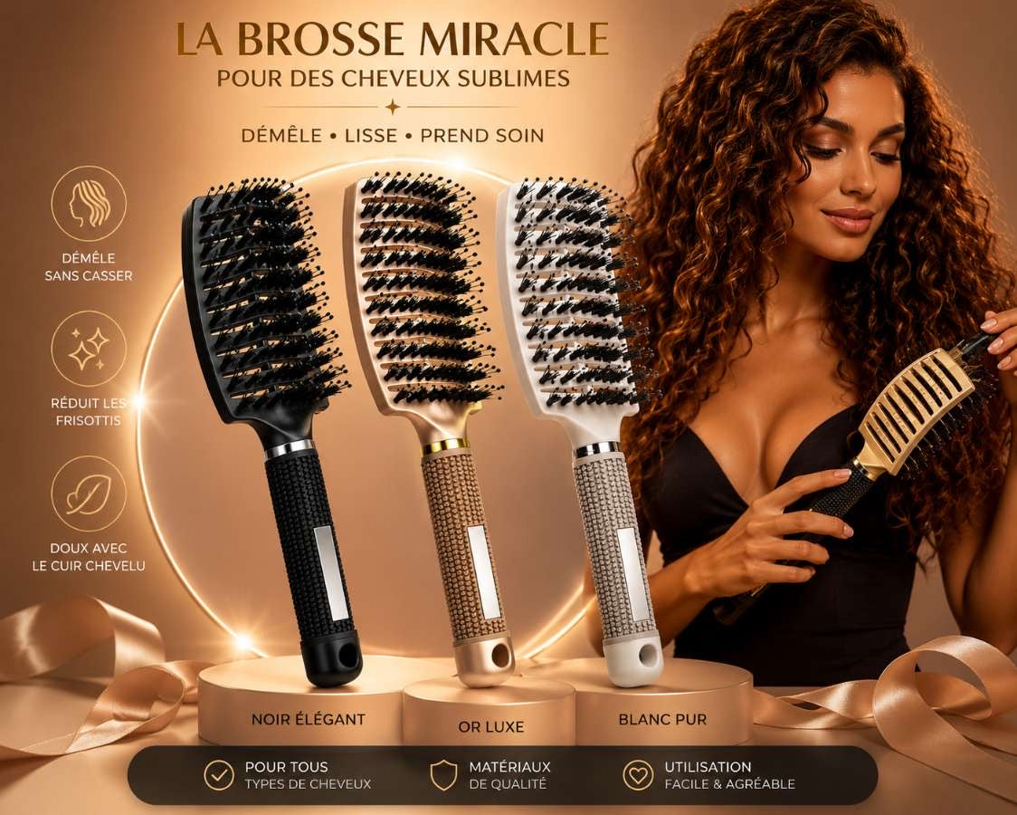 LA BROSSE MIRACLE POUR DÉMÊLER LES CHEVEUX