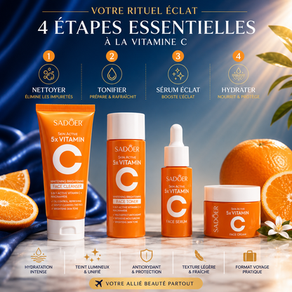 Kit Voyage Vitamine C SADOER – Éclat & Hydratation