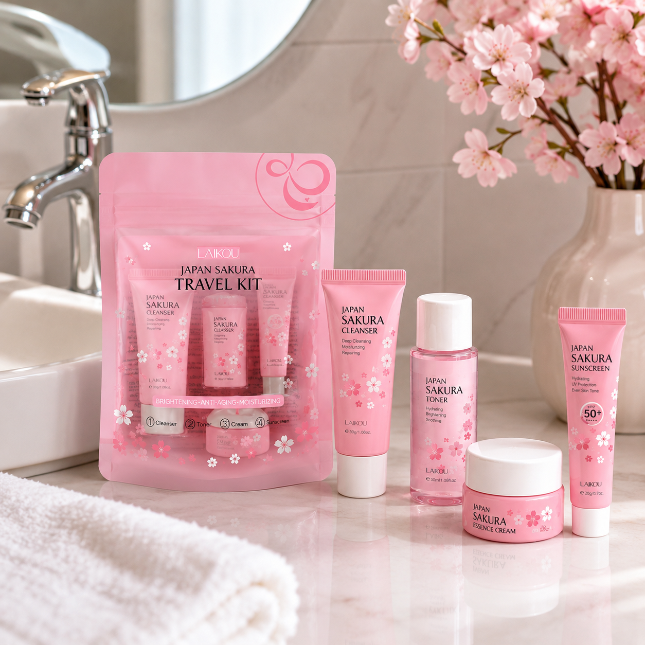 Routine Sakura Éclat & Hydratation