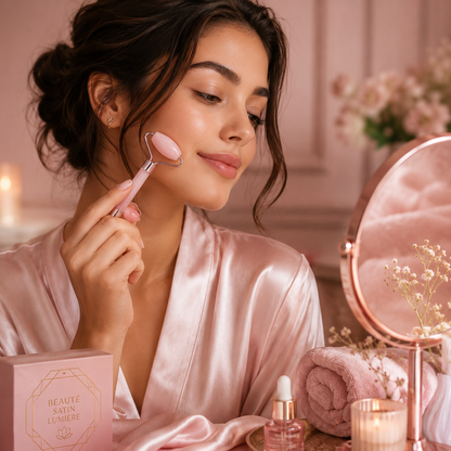 Roller Visage, Cou & Yeux – Massage Facial & Gua Sha