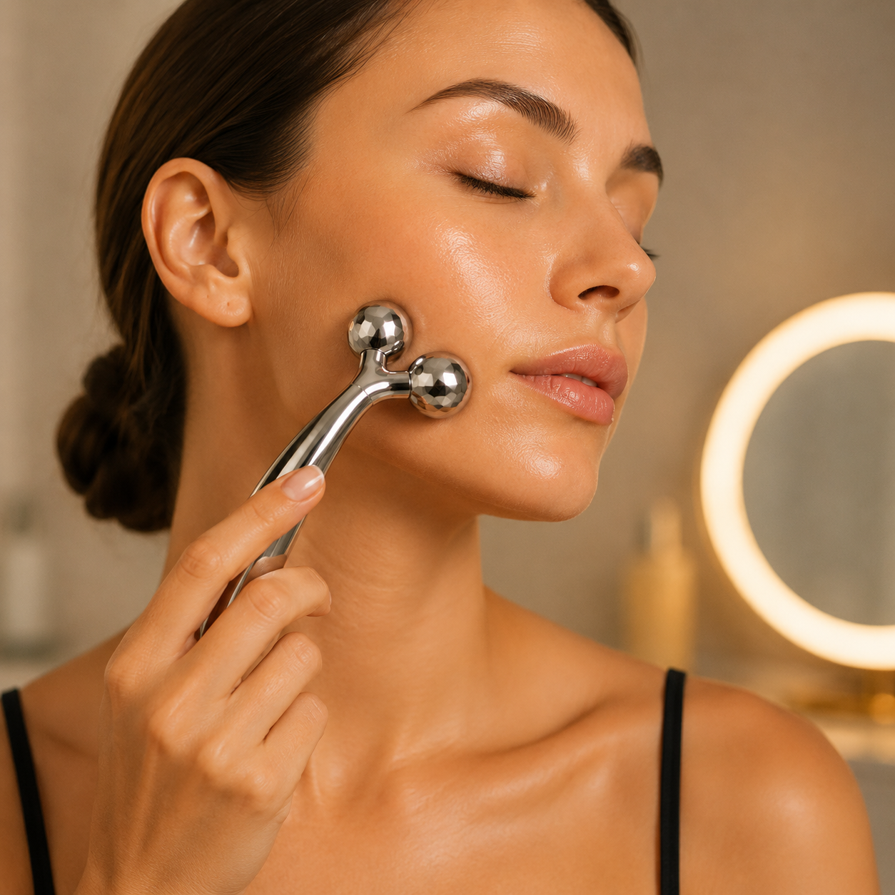 Roller Masseur 3D Visage — Lifting & Anti-Rides