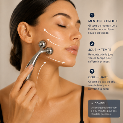 Roller Masseur 3D Visage — Lifting & Anti-Rides