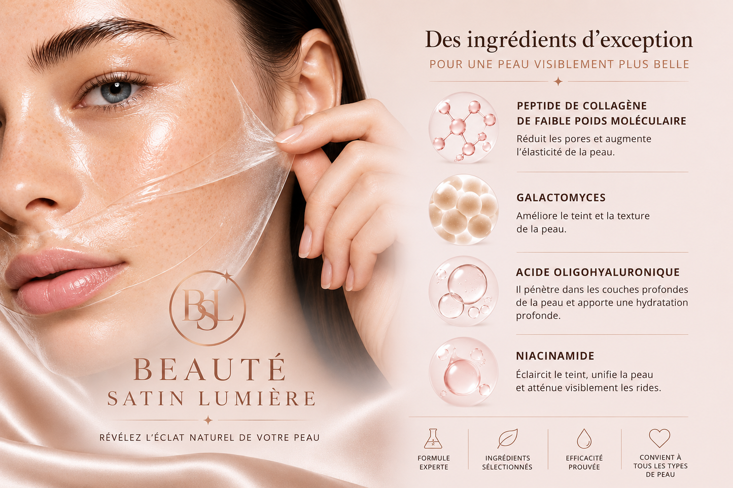 Masque au Collagène – Jeunesse & Hydratation Intense
