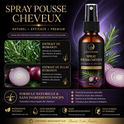 Shampooing à l'Oignon & Romarin – Anti-Chute & Croissance